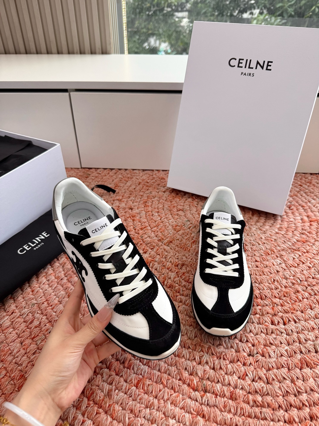 🌾主打一个出货快品质好G039所见即所得代购级别CELINE｜赛琳思琳春夏最新款Racer系列 阿甘鞋 