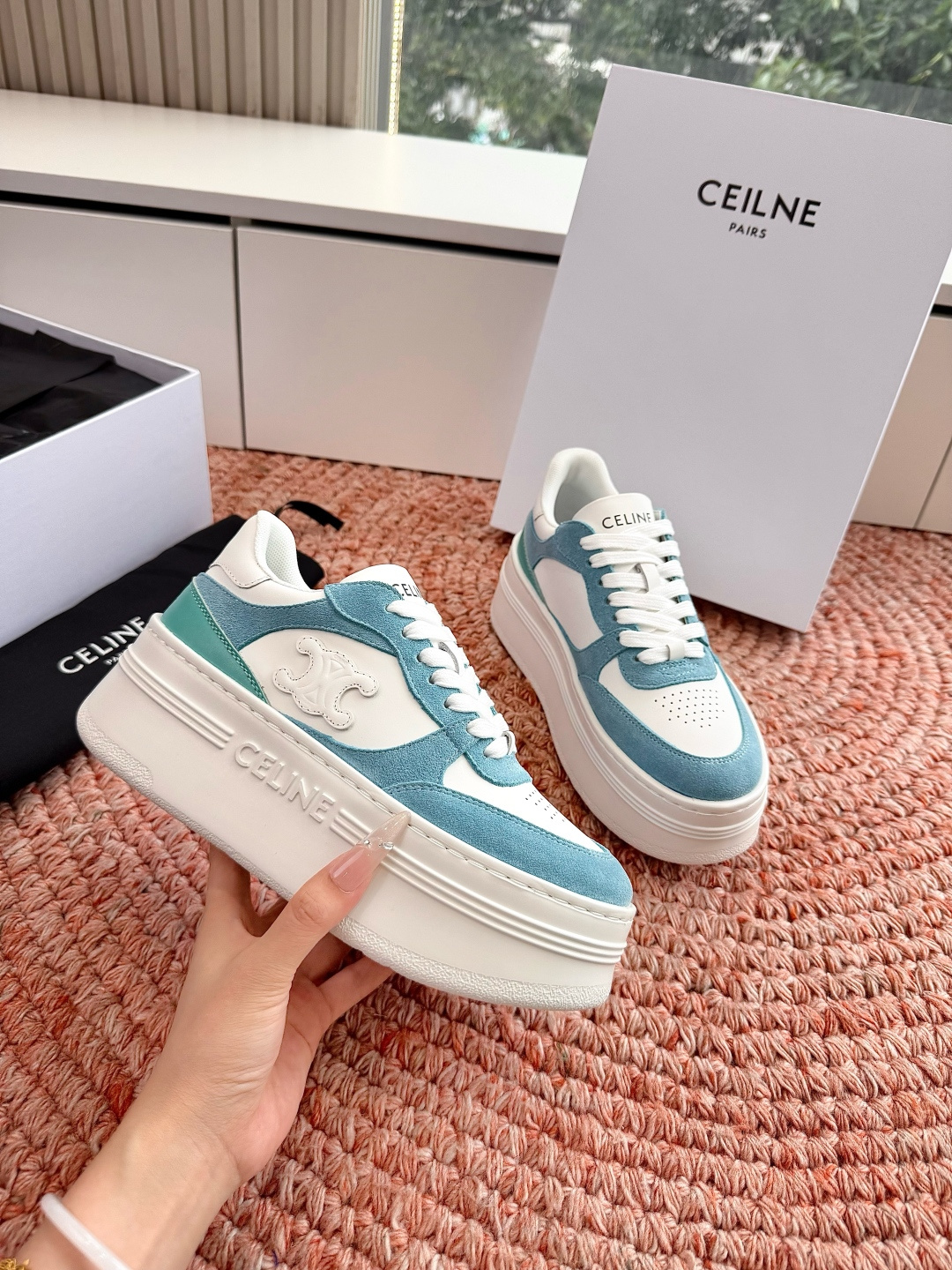 🌾😃所见即所得G039代购级别CELINE思琳赛琳CELINE RUNNER CR-03运动鞋👟鞋舌和鞋