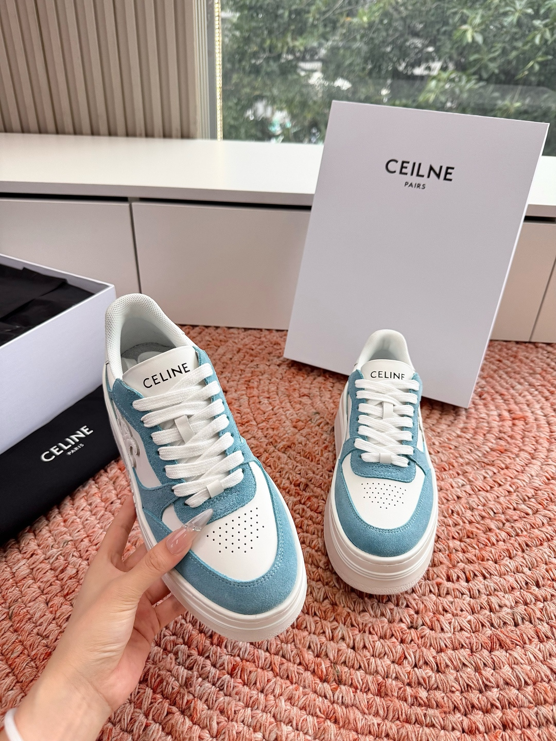 🌾😃所见即所得G039代购级别CELINE思琳赛琳CELINE RUNNER CR-03运动鞋👟鞋舌和鞋