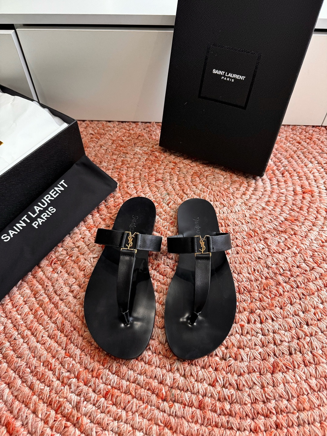 🌾G588顶级品质Saint Laurent / 圣罗兰夹脚拖凉鞋Lee金属钻链条尤物高跟鞋 又是人间圣