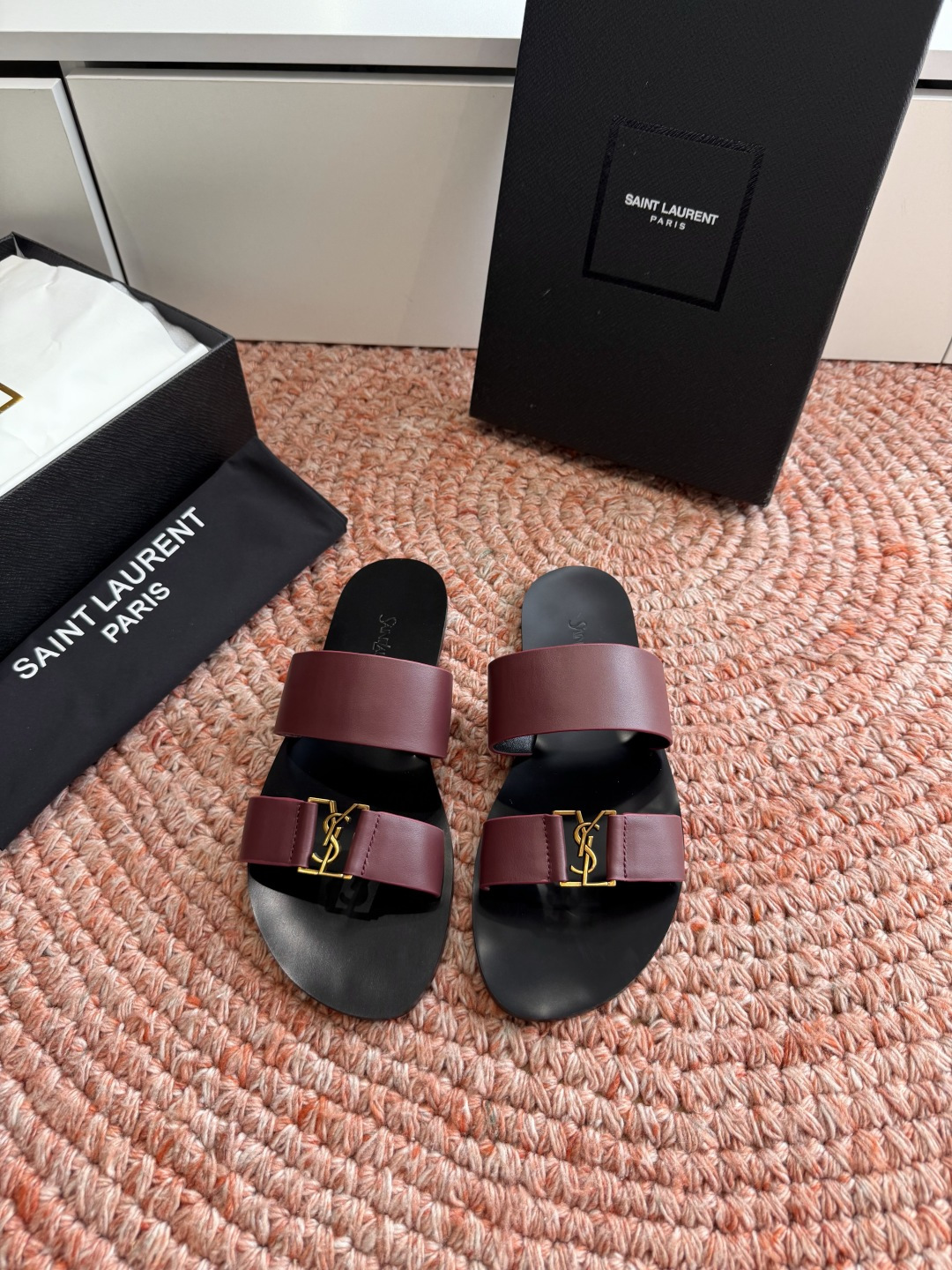 🌾G588顶级品质Saint Laurent / 圣罗兰夹脚拖凉鞋Lee金属钻链条尤物高跟鞋 又是人间圣