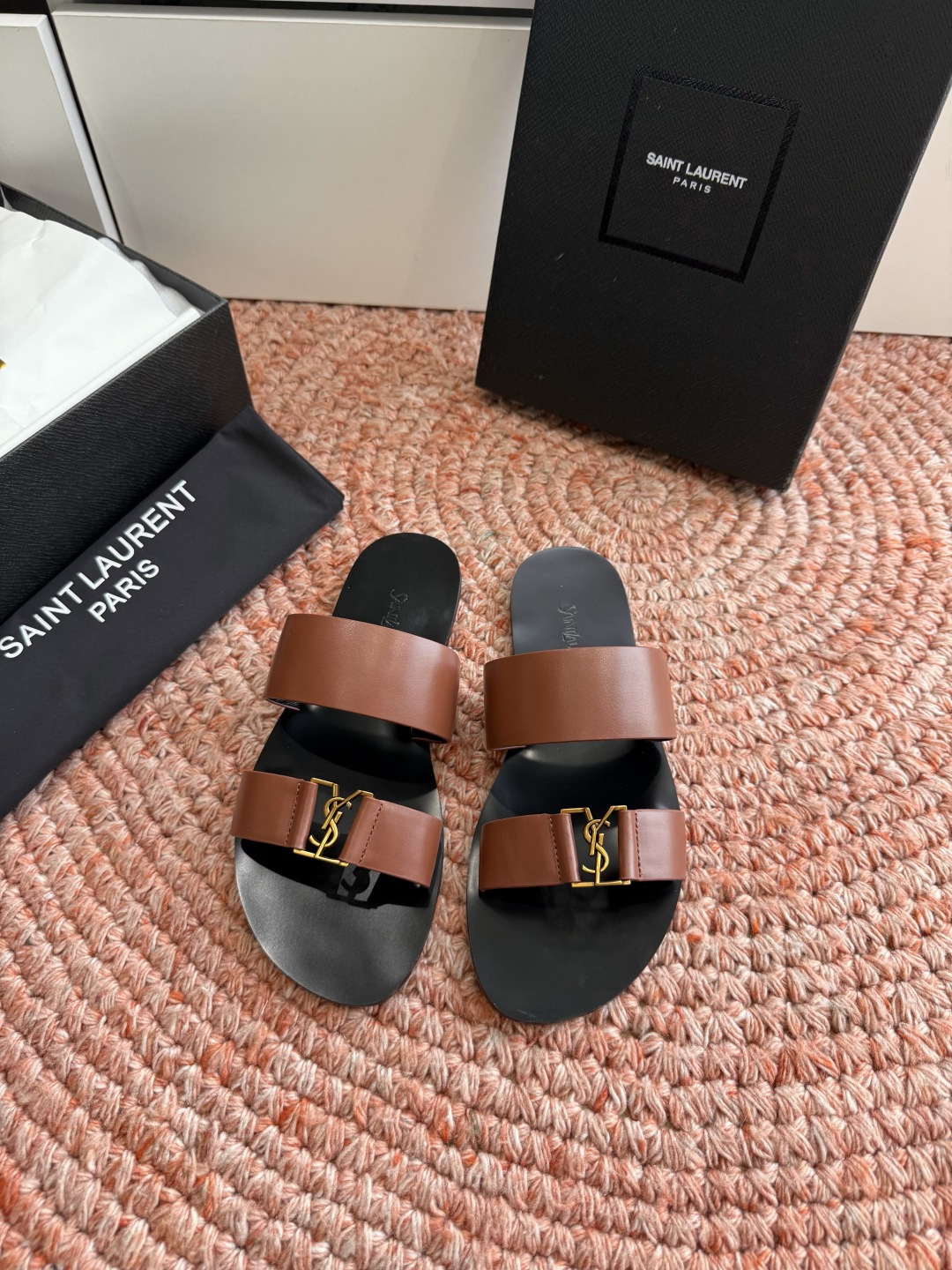 🌾G588顶级品质Saint Laurent / 圣罗兰夹脚拖凉鞋Lee金属钻链条尤物高跟鞋 又是人间圣