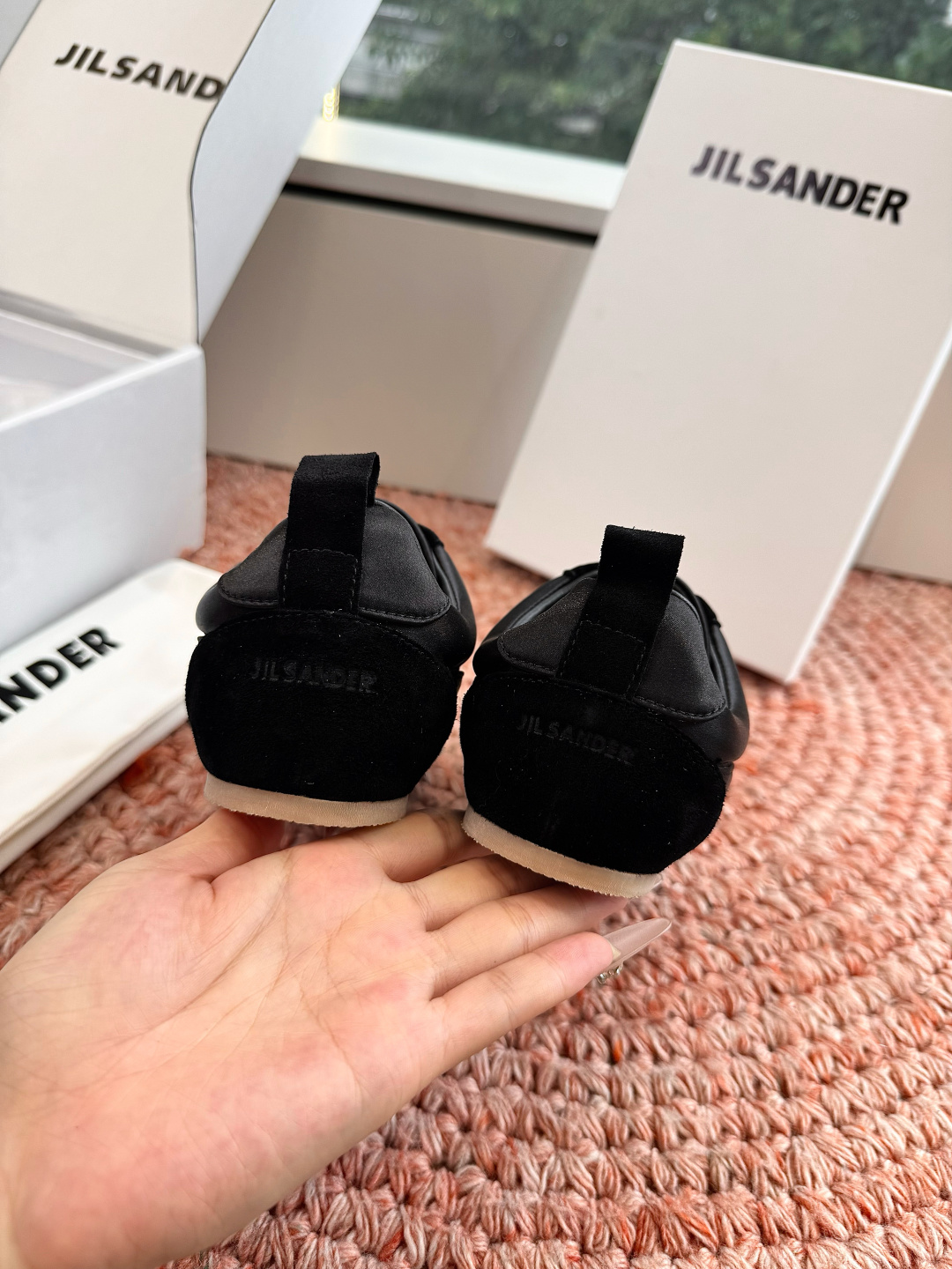🌾G086顶级品质Jil sande 26ss new新款系带休闲鞋芭蕾舞鞋 德训鞋 低调奢华懒人鞋，富