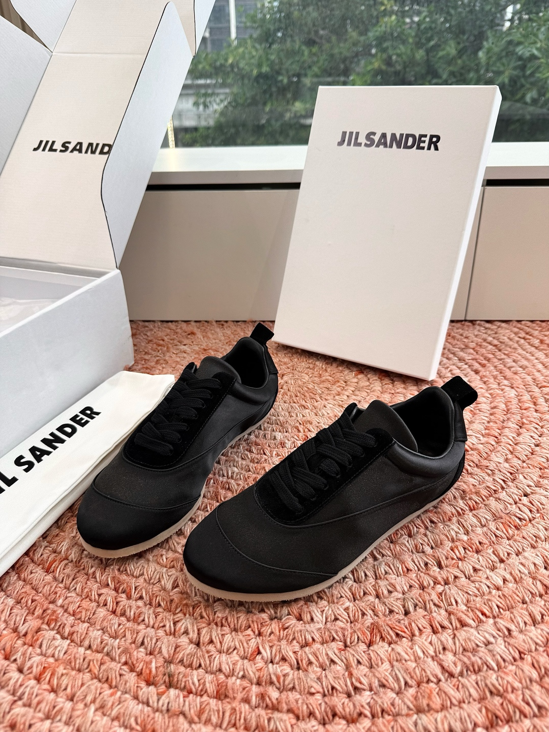 🌾G086顶级品质Jil sande 26ss new新款系带休闲鞋芭蕾舞鞋 德训鞋 低调奢华懒人鞋，富