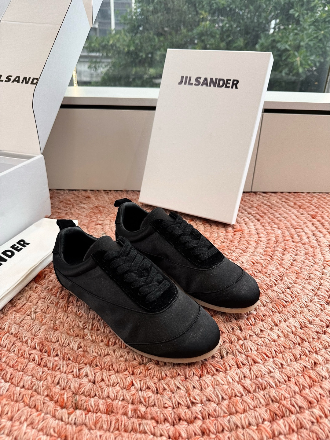 🌾G086顶级品质Jil sande 26ss new新款系带休闲鞋芭蕾舞鞋 德训鞋 低调奢华懒人鞋，富