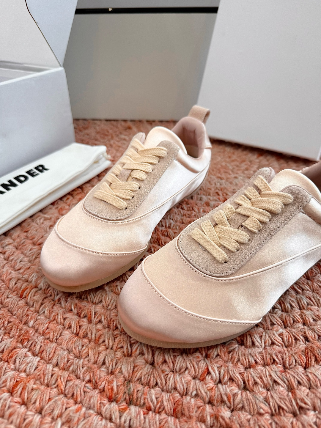 🌾G086顶级品质Jil sande 26ss new新款系带休闲鞋芭蕾舞鞋 德训鞋 低调奢华懒人鞋，富
