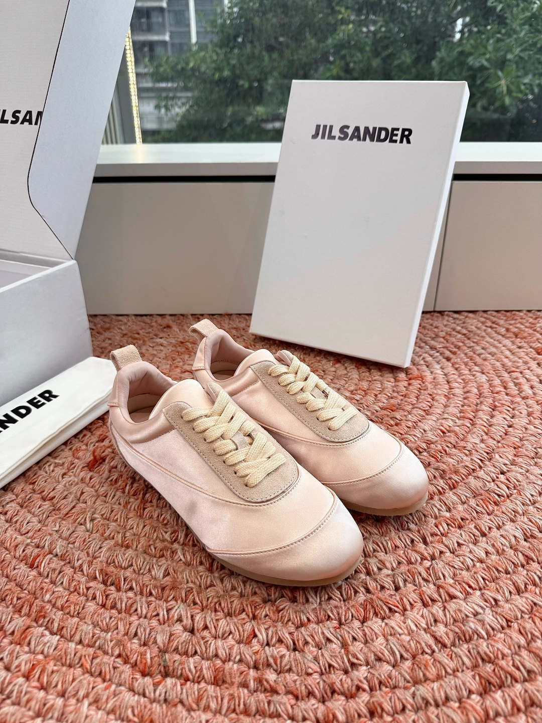🌾G086顶级品质Jil sande 26ss new新款系带休闲鞋芭蕾舞鞋 德训鞋 低调奢华懒人鞋，富