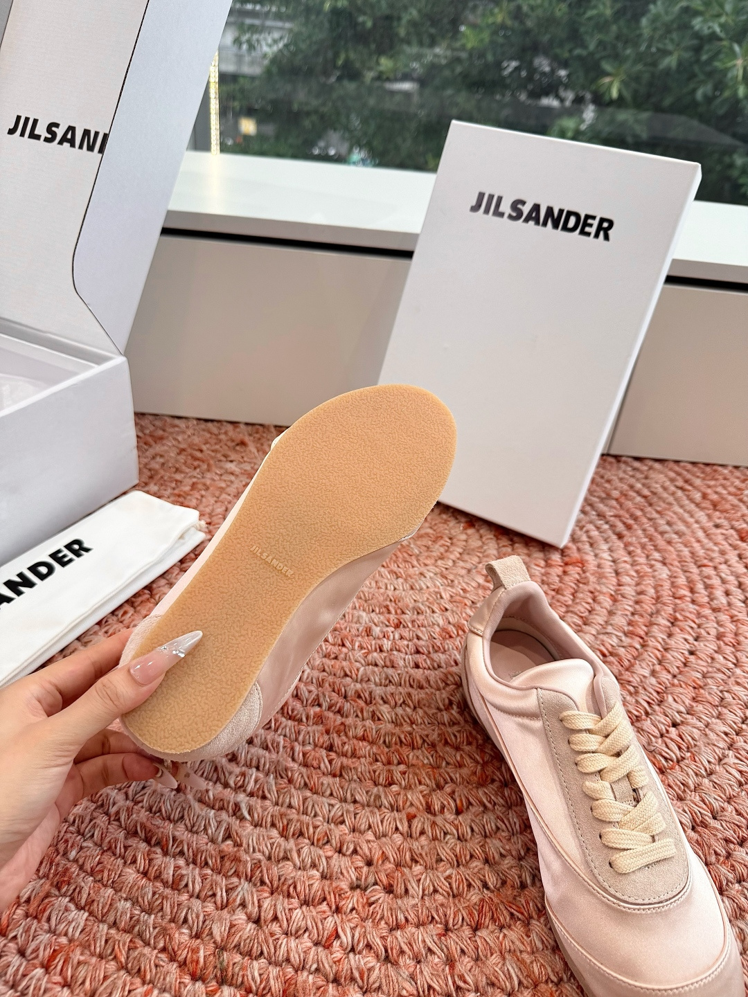 🌾G086顶级品质Jil sande 26ss new新款系带休闲鞋芭蕾舞鞋 德训鞋 低调奢华懒人鞋，富