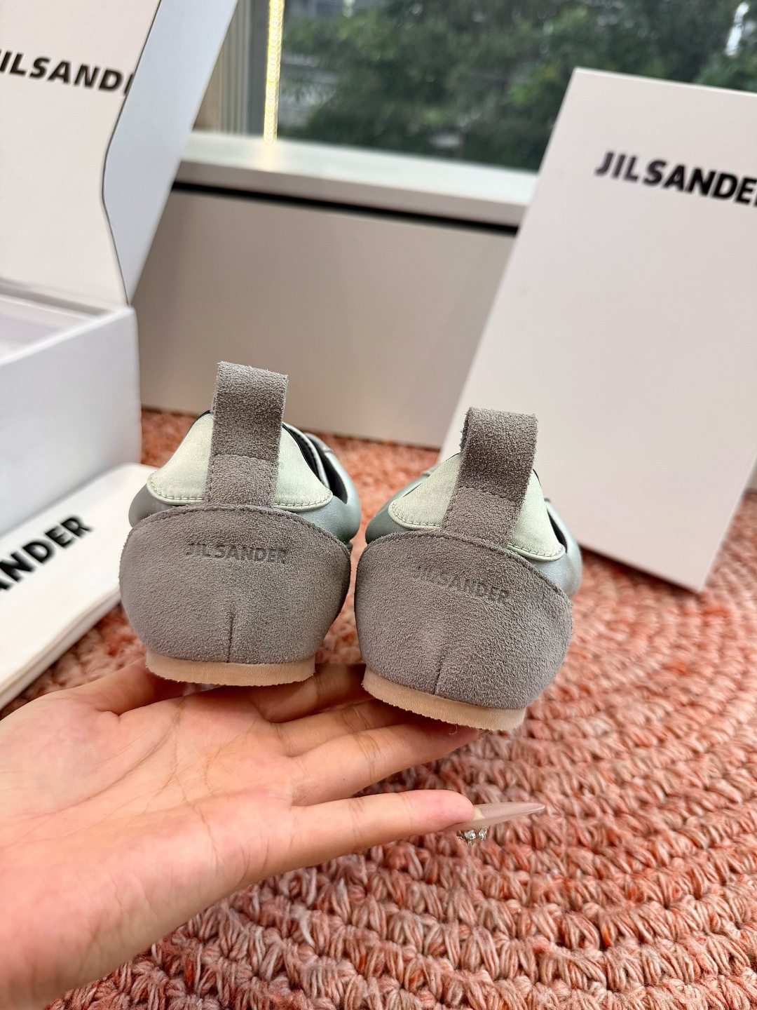 🌾G086顶级品质Jil sande 26ss new新款系带休闲鞋芭蕾舞鞋 德训鞋 低调奢华懒人鞋，富