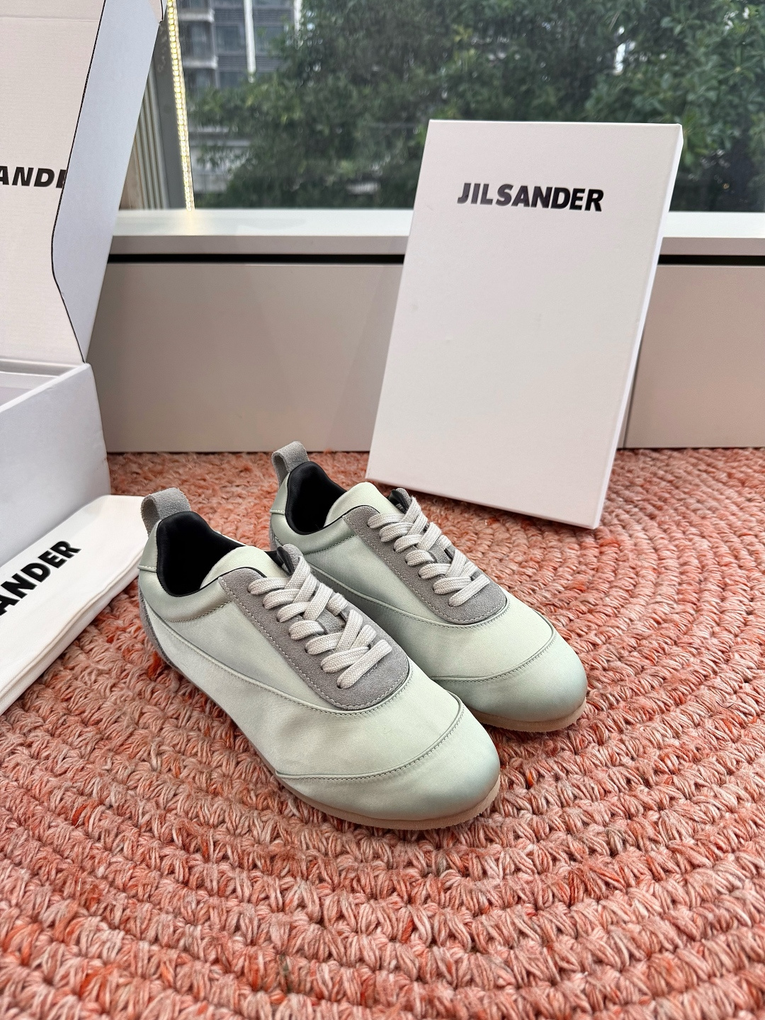 🌾G086顶级品质Jil sande 26ss new新款系带休闲鞋芭蕾舞鞋 德训鞋 低调奢华懒人鞋，富