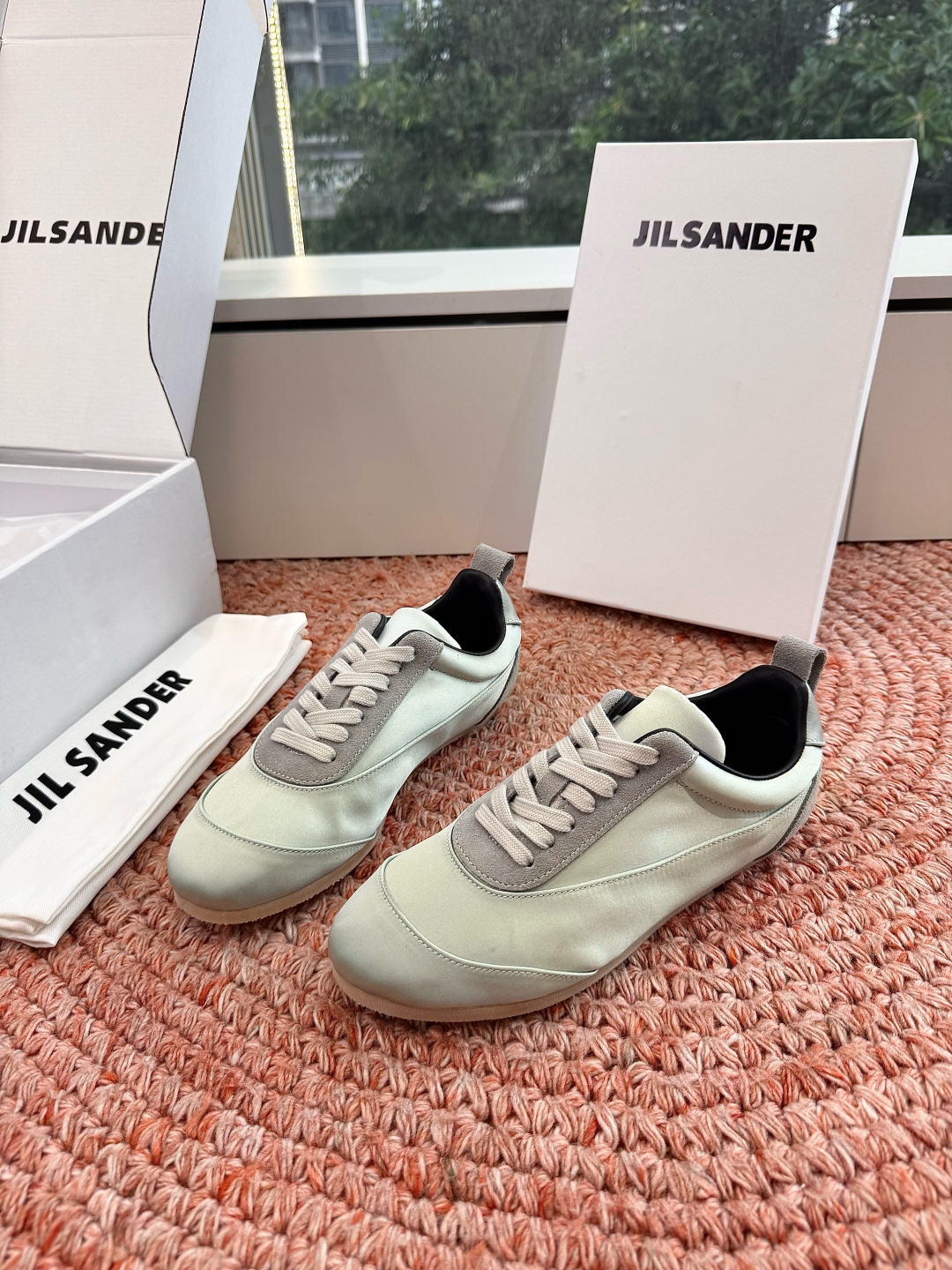 🌾G086顶级品质Jil sande 26ss new新款系带休闲鞋芭蕾舞鞋 德训鞋 低调奢华懒人鞋，富