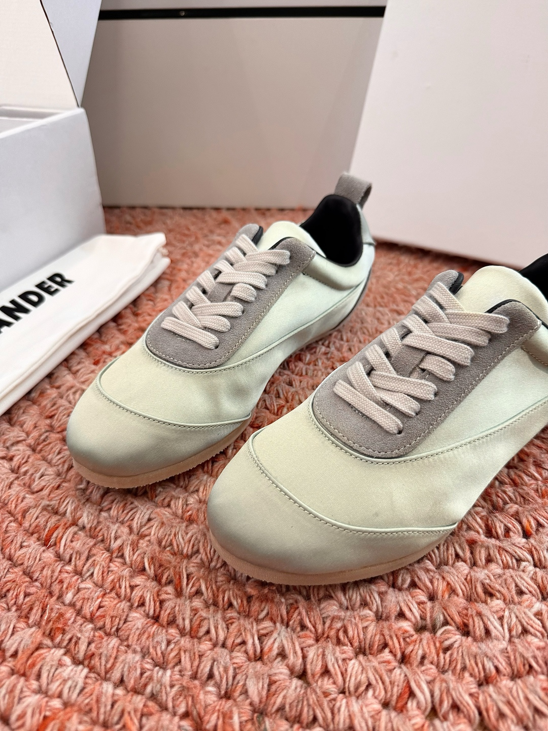 🌾G086顶级品质Jil sande 26ss new新款系带休闲鞋芭蕾舞鞋 德训鞋 低调奢华懒人鞋，富
