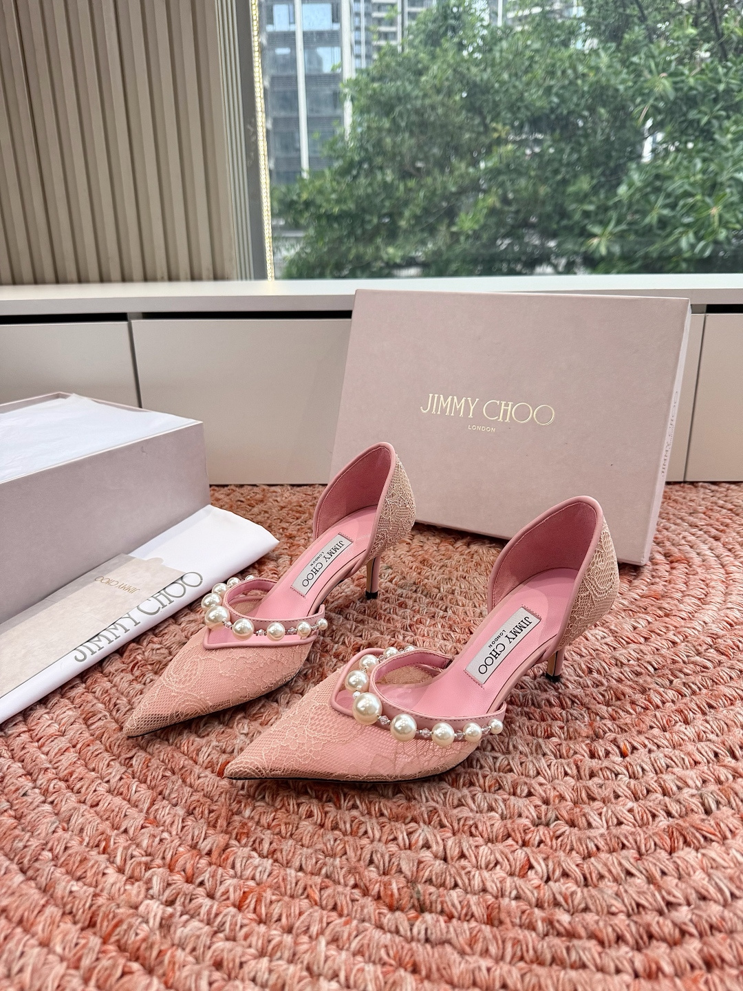 🌾G987Jimmy Choo｜吉米周珍珠尖头高跟凉鞋我们家JC一如既往品质优越 低调不失华丽 性感又不