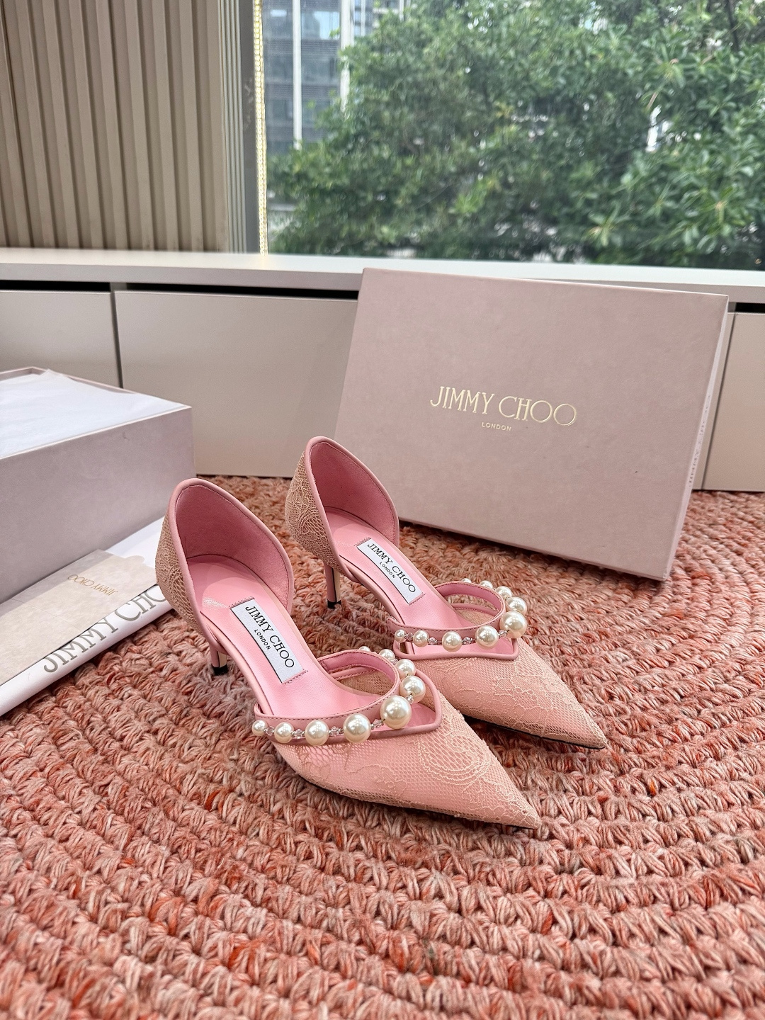 🌾G987Jimmy Choo｜吉米周珍珠尖头高跟凉鞋我们家JC一如既往品质优越 低调不失华丽 性感又不