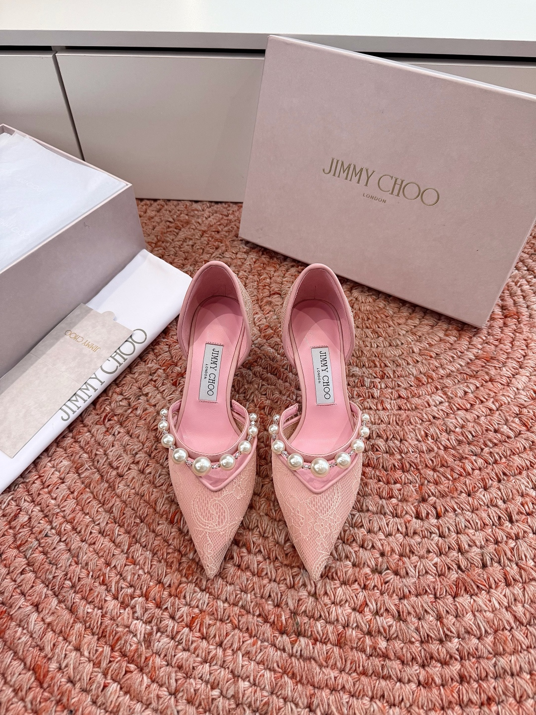 🌾G987Jimmy Choo｜吉米周珍珠尖头高跟凉鞋我们家JC一如既往品质优越 低调不失华丽 性感又不