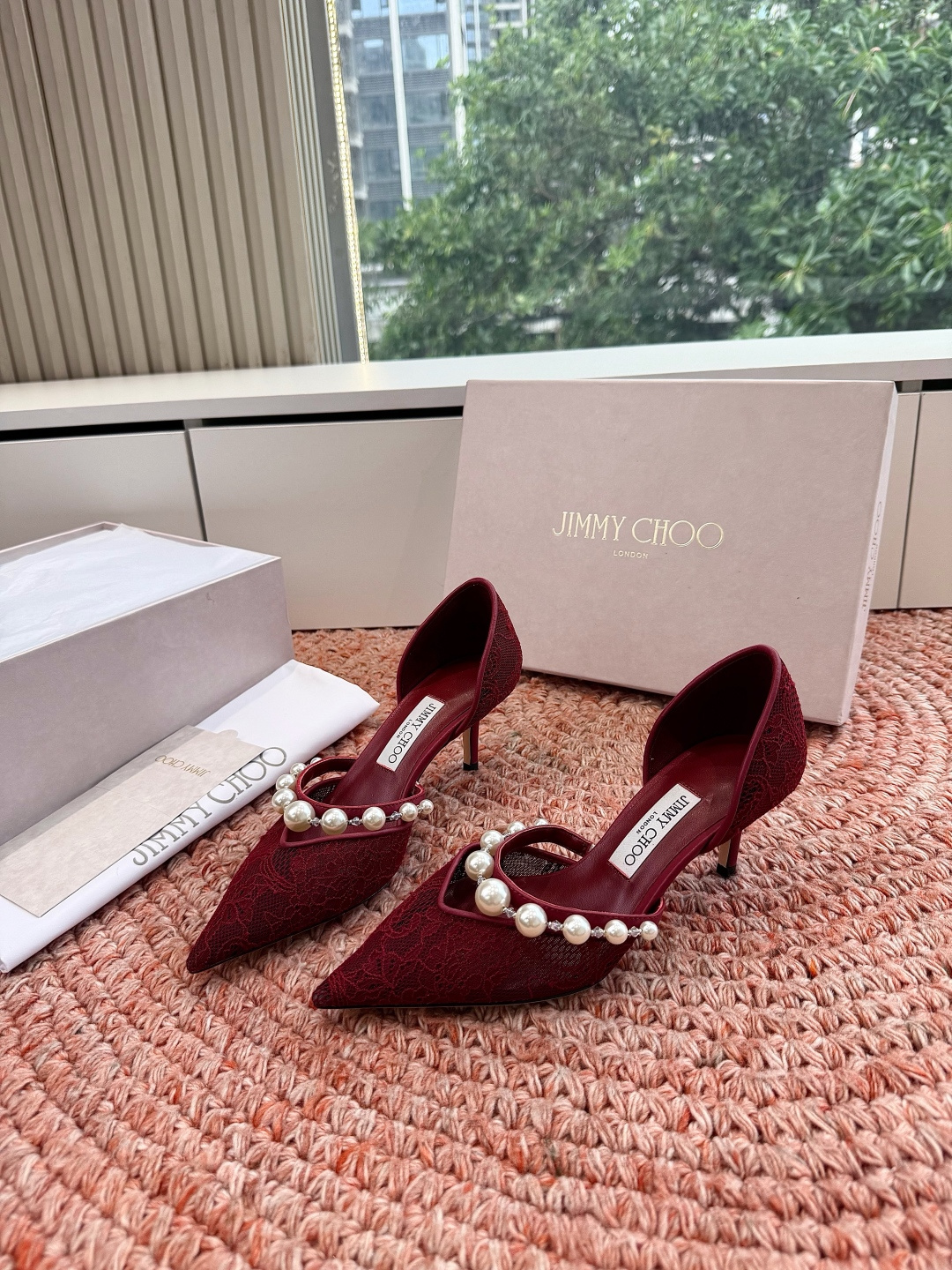 🌾G987Jimmy Choo｜吉米周珍珠尖头高跟凉鞋我们家JC一如既往品质优越 低调不失华丽 性感又不