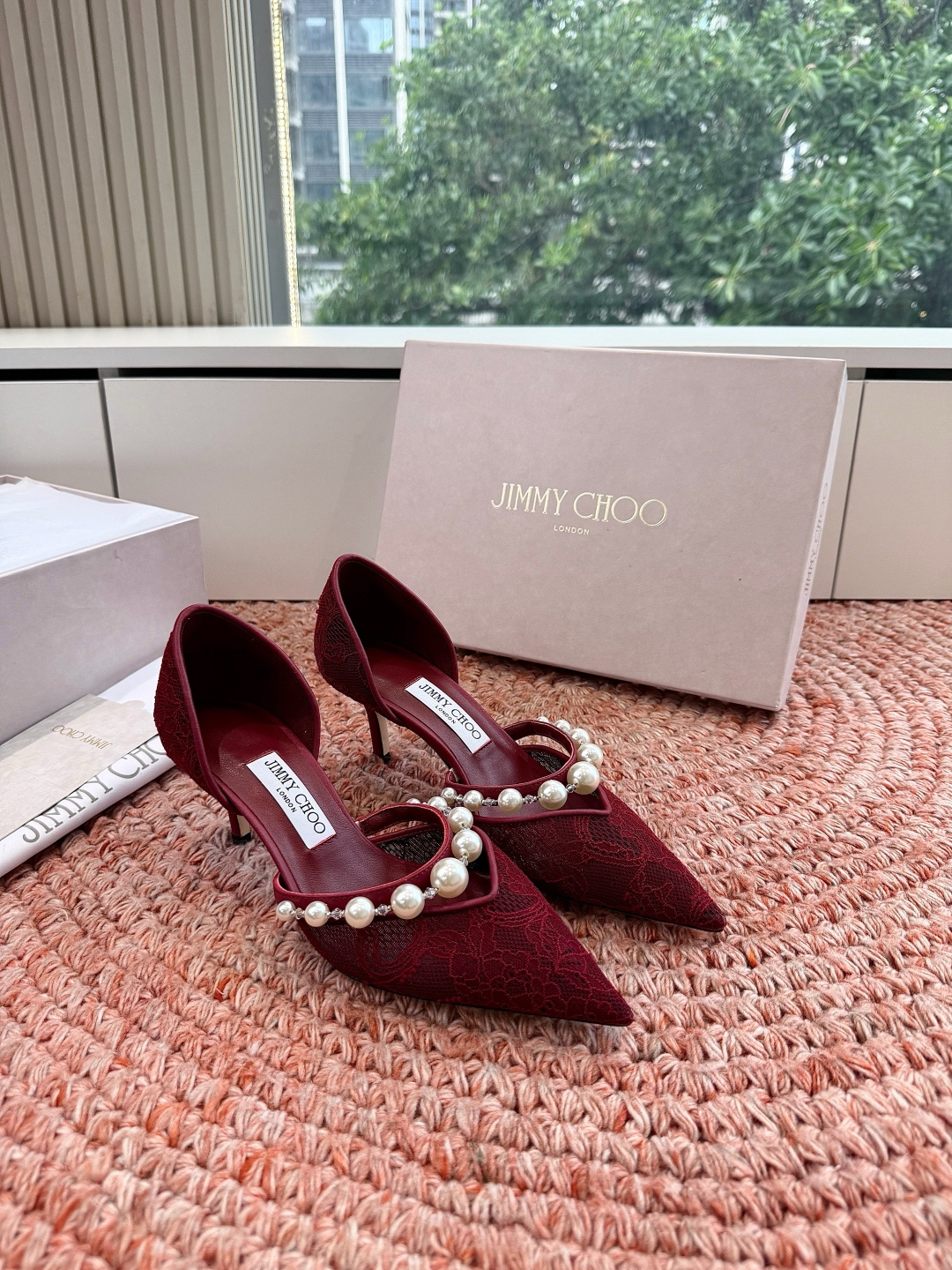 🌾G987Jimmy Choo｜吉米周珍珠尖头高跟凉鞋我们家JC一如既往品质优越 低调不失华丽 性感又不