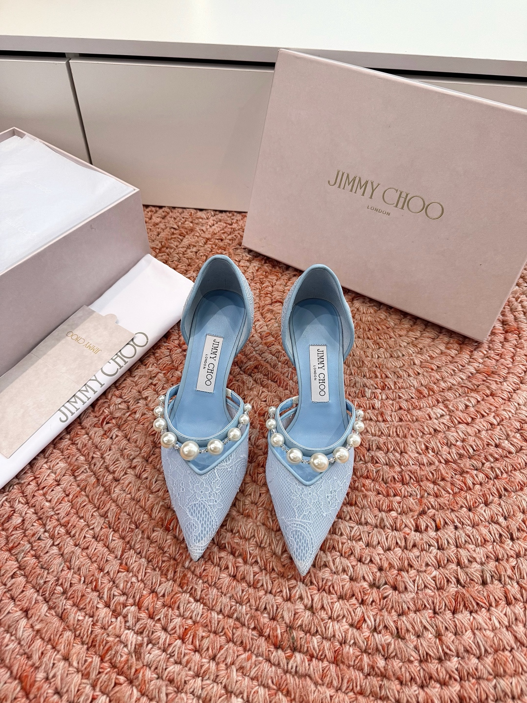 🌾G987Jimmy Choo｜吉米周珍珠尖头高跟凉鞋我们家JC一如既往品质优越 低调不失华丽 性感又不