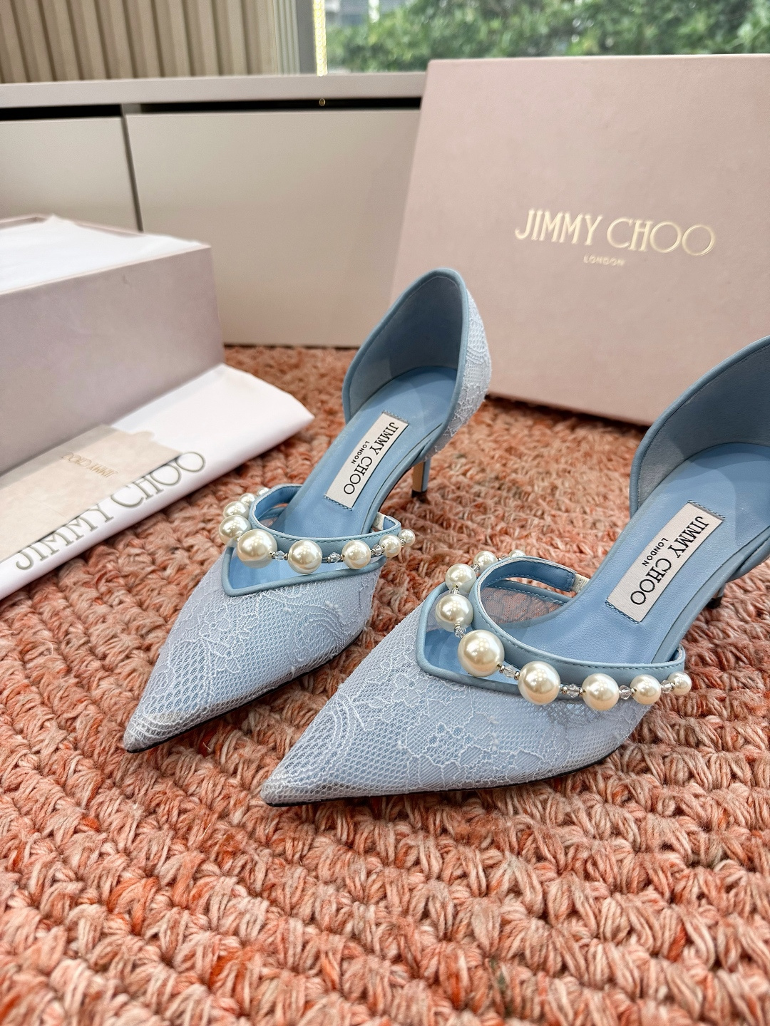 🌾G987Jimmy Choo｜吉米周珍珠尖头高跟凉鞋我们家JC一如既往品质优越 低调不失华丽 性感又不