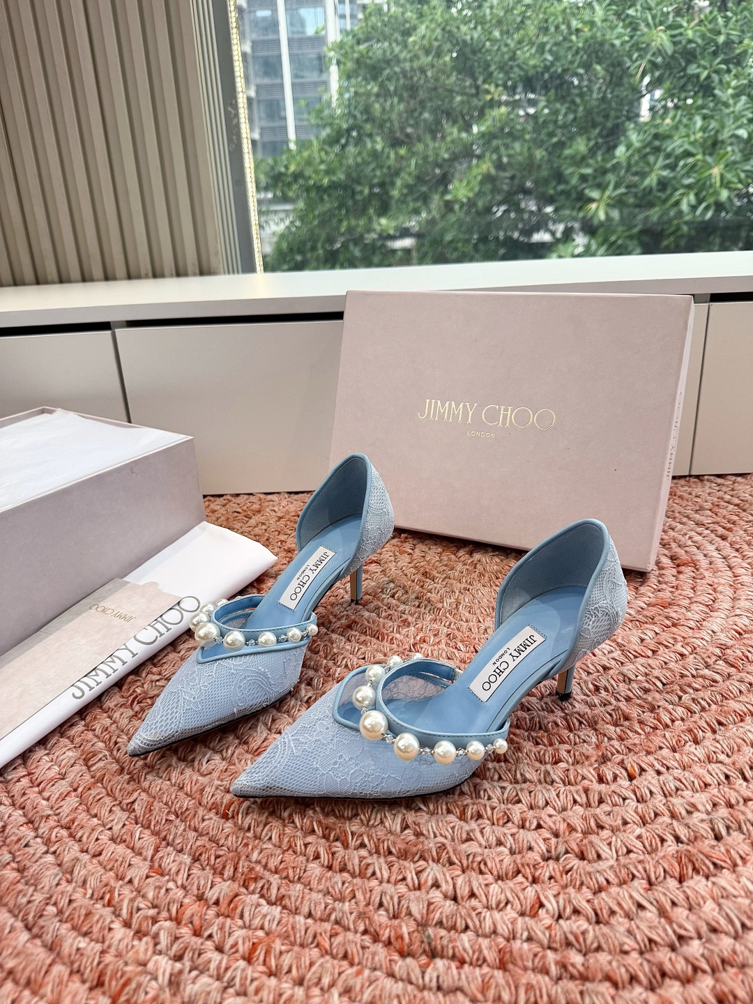 🌾G987Jimmy Choo｜吉米周珍珠尖头高跟凉鞋我们家JC一如既往品质优越 低调不失华丽 性感又不