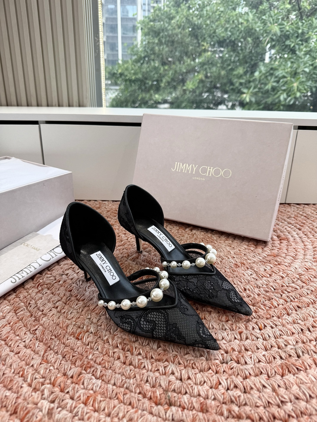 🌾G987Jimmy Choo｜吉米周珍珠尖头高跟凉鞋我们家JC一如既往品质优越 低调不失华丽 性感又不