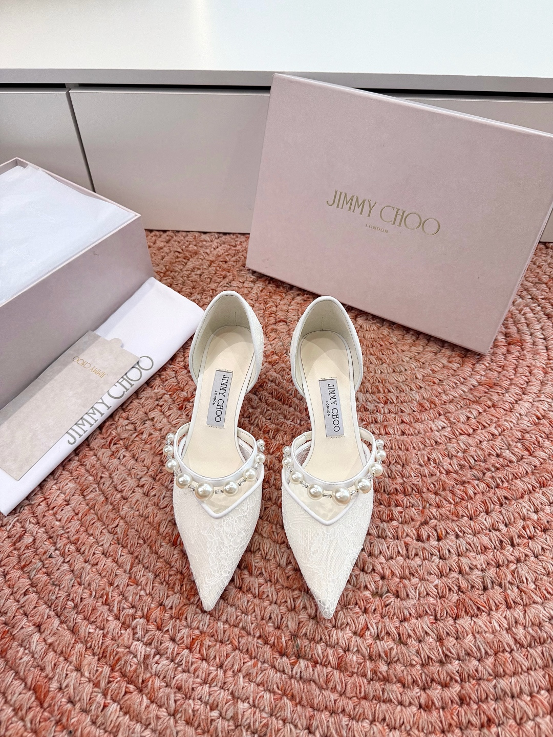 🌾G987Jimmy Choo｜吉米周珍珠尖头高跟凉鞋我们家JC一如既往品质优越 低调不失华丽 性感又不