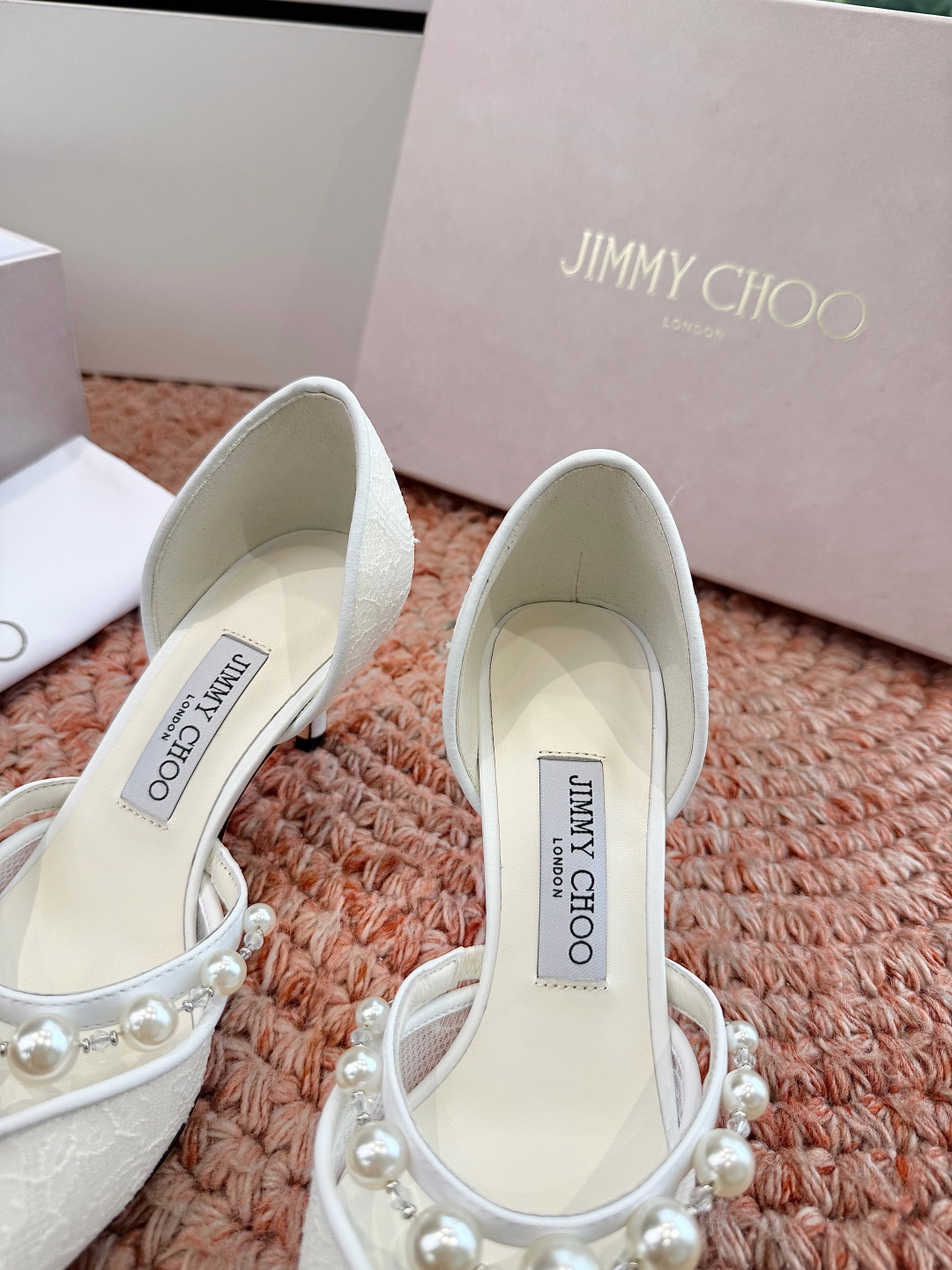🌾G987Jimmy Choo｜吉米周珍珠尖头高跟凉鞋我们家JC一如既往品质优越 低调不失华丽 性感又不