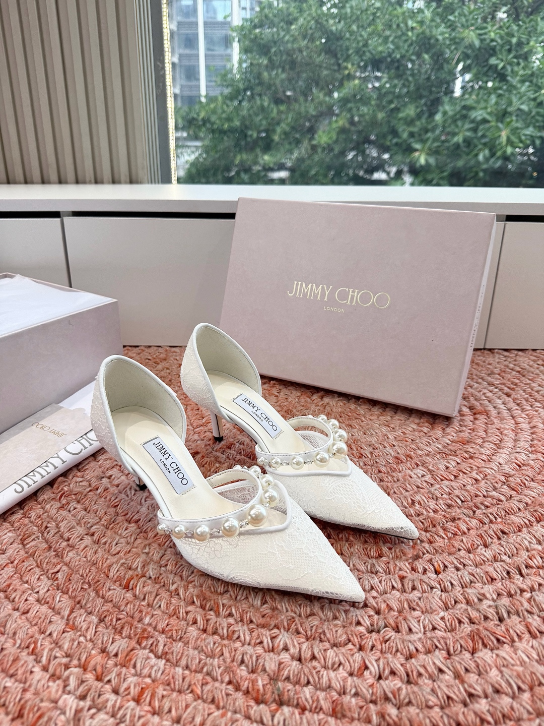 🌾G987Jimmy Choo｜吉米周珍珠尖头高跟凉鞋我们家JC一如既往品质优越 低调不失华丽 性感又不