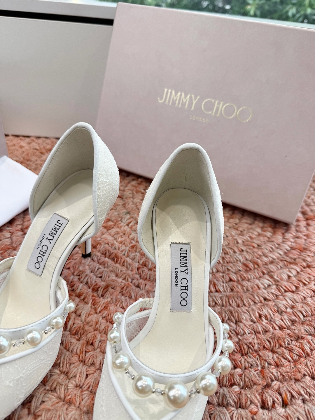 🌾G987Jimmy Choo｜吉米周珍珠尖头高跟凉鞋我们家JC一如既往品质优越 低调不失华丽 性感又不