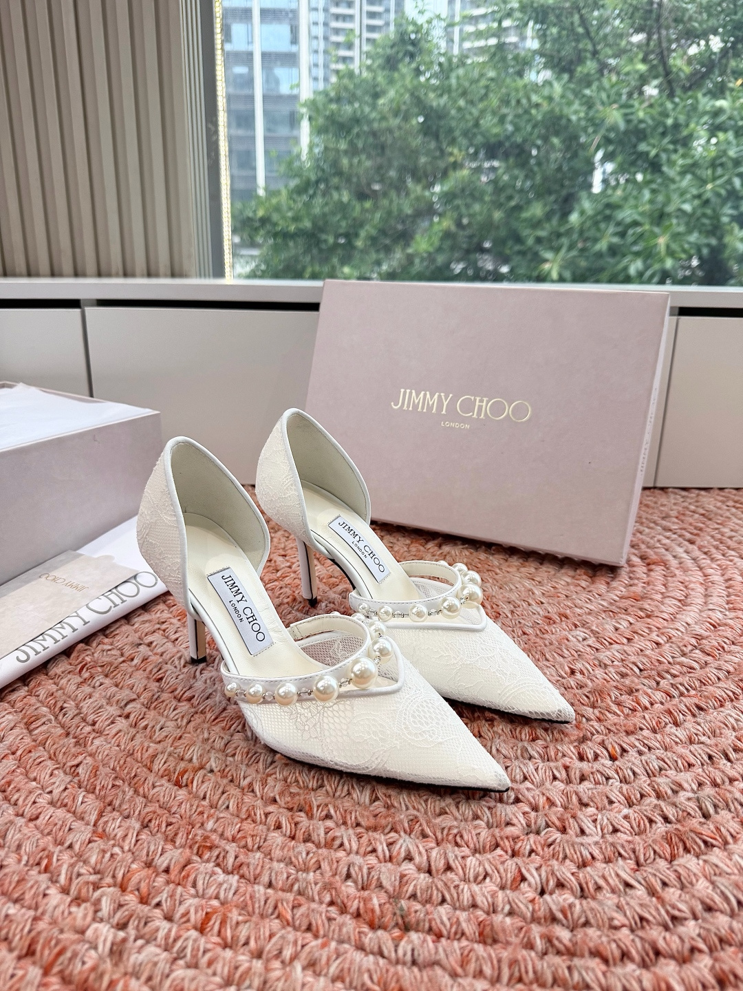 🌾G987Jimmy Choo｜吉米周珍珠尖头高跟凉鞋我们家JC一如既往品质优越 低调不失华丽 性感又不