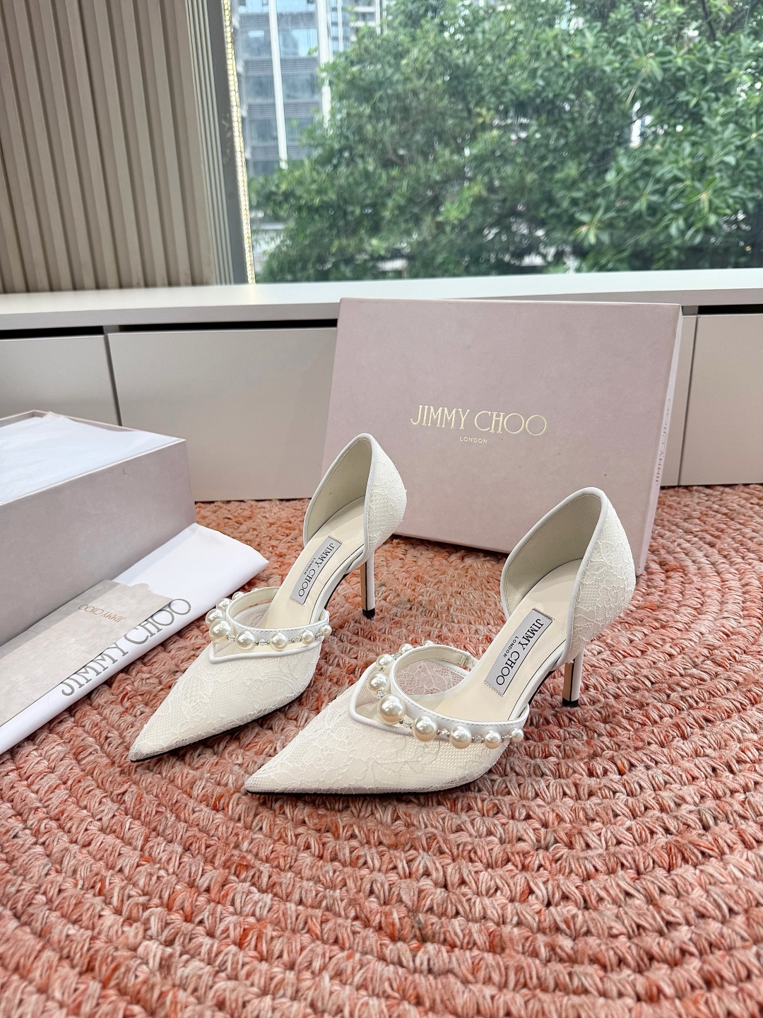 🌾G987Jimmy Choo｜吉米周珍珠尖头高跟凉鞋我们家JC一如既往品质优越 低调不失华丽 性感又不