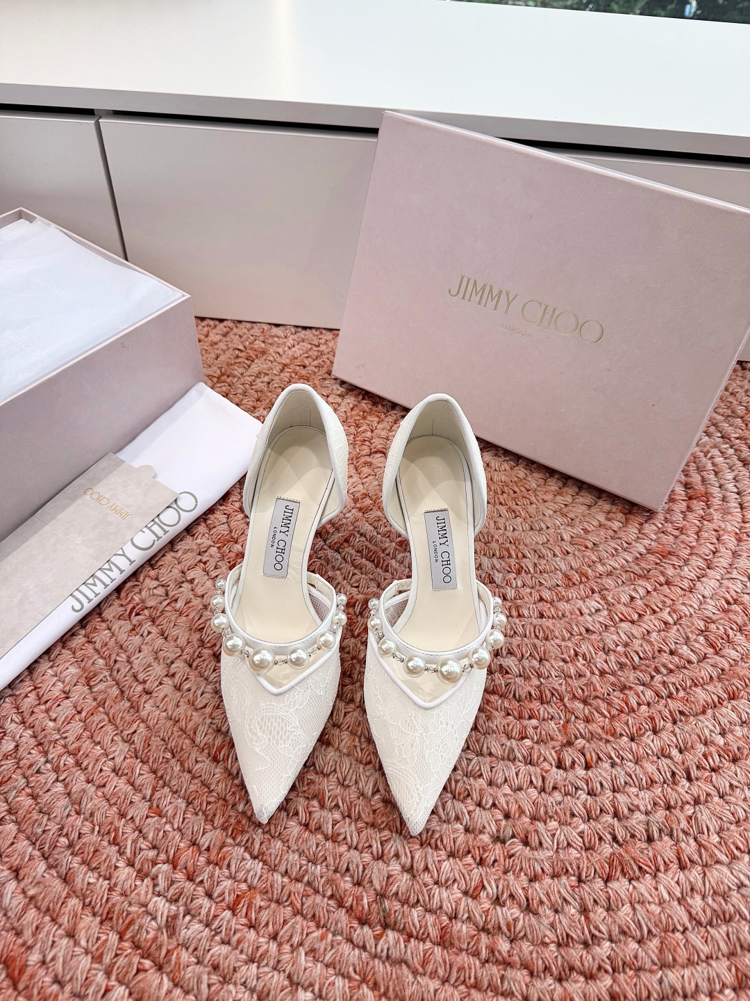 🌾G987Jimmy Choo｜吉米周珍珠尖头高跟凉鞋我们家JC一如既往品质优越 低调不失华丽 性感又不