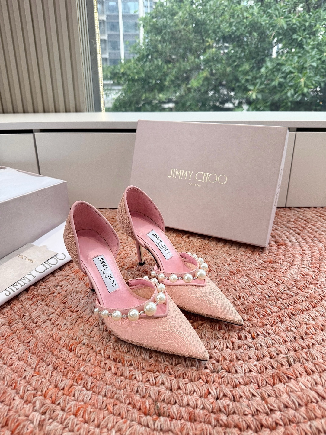 🌾G987Jimmy Choo｜吉米周珍珠尖头高跟凉鞋我们家JC一如既往品质优越 低调不失华丽 性感又不