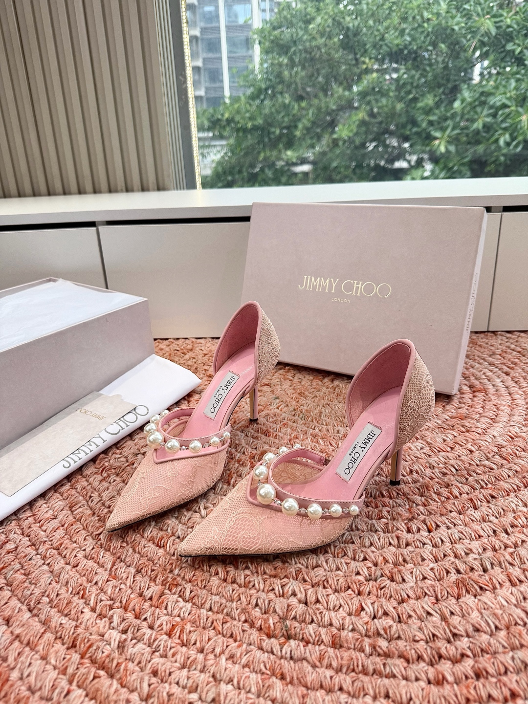 🌾G987Jimmy Choo｜吉米周珍珠尖头高跟凉鞋我们家JC一如既往品质优越 低调不失华丽 性感又不