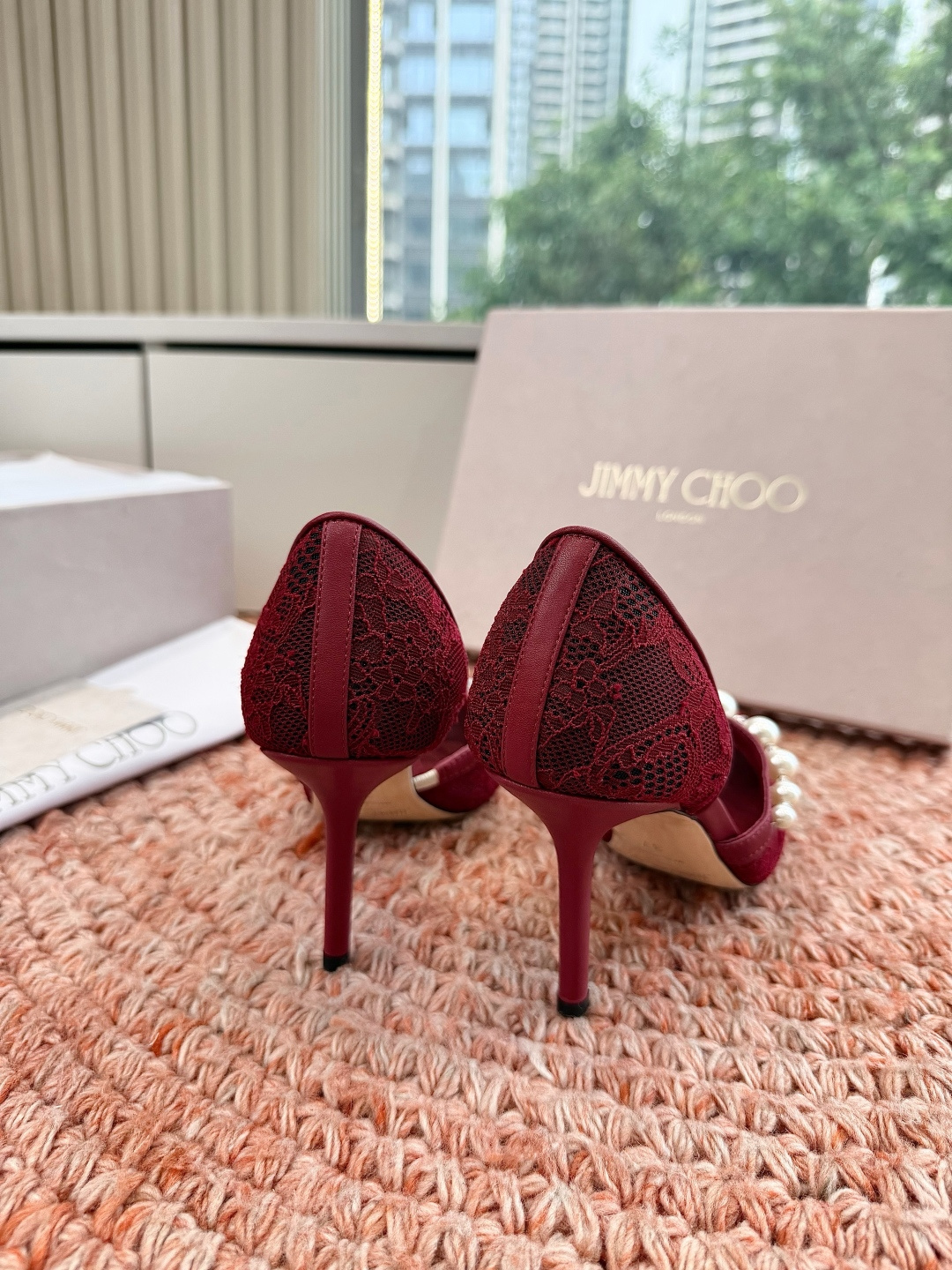 🌾G987Jimmy Choo｜吉米周珍珠尖头高跟凉鞋我们家JC一如既往品质优越 低调不失华丽 性感又不