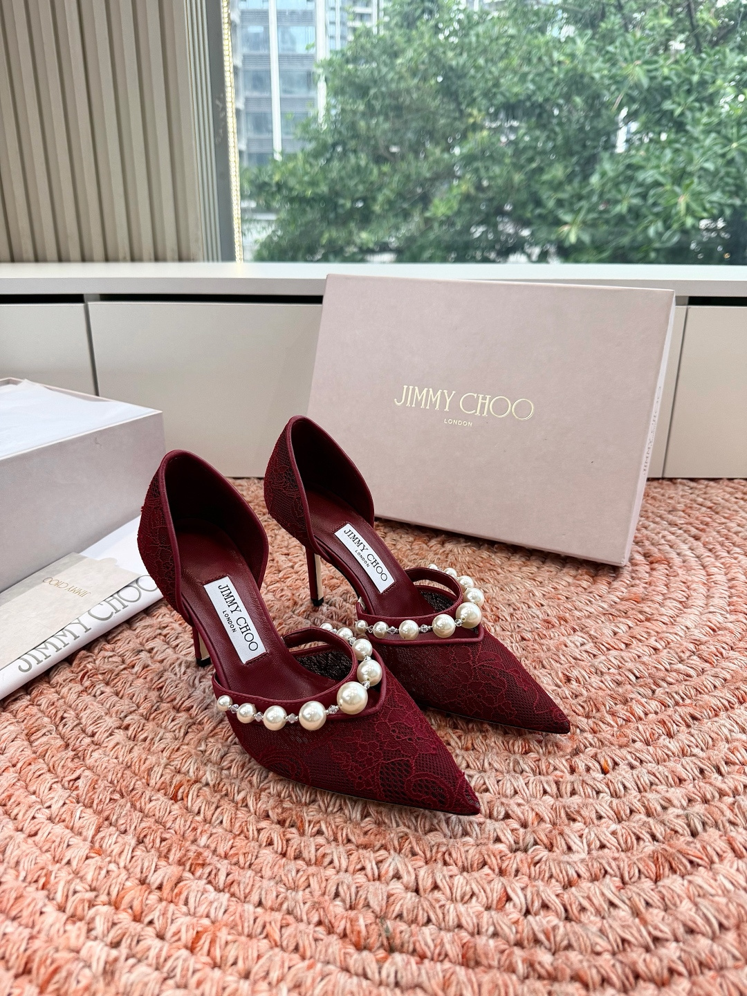 🌾G987Jimmy Choo｜吉米周珍珠尖头高跟凉鞋我们家JC一如既往品质优越 低调不失华丽 性感又不