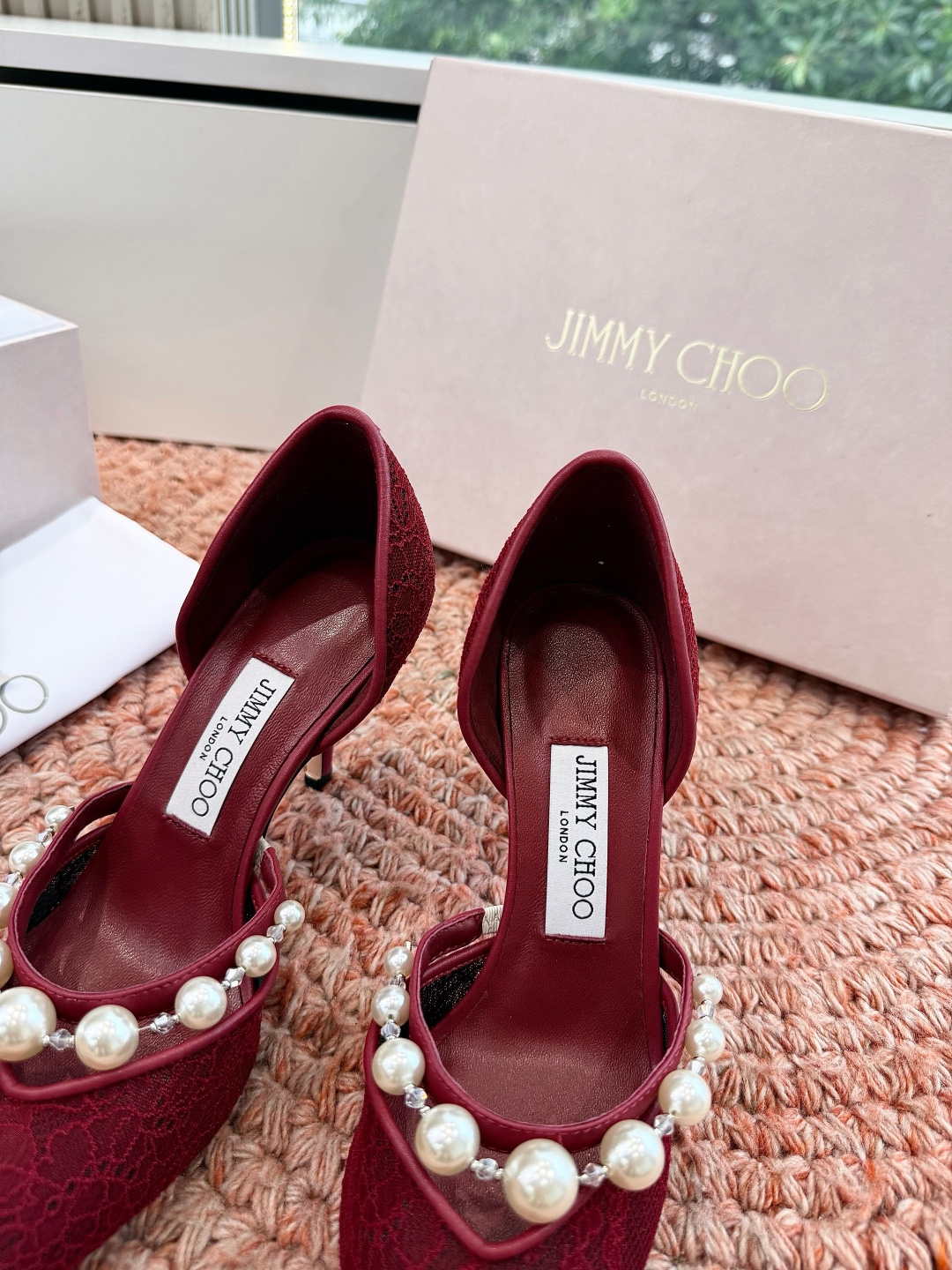 🌾G987Jimmy Choo｜吉米周珍珠尖头高跟凉鞋我们家JC一如既往品质优越 低调不失华丽 性感又不