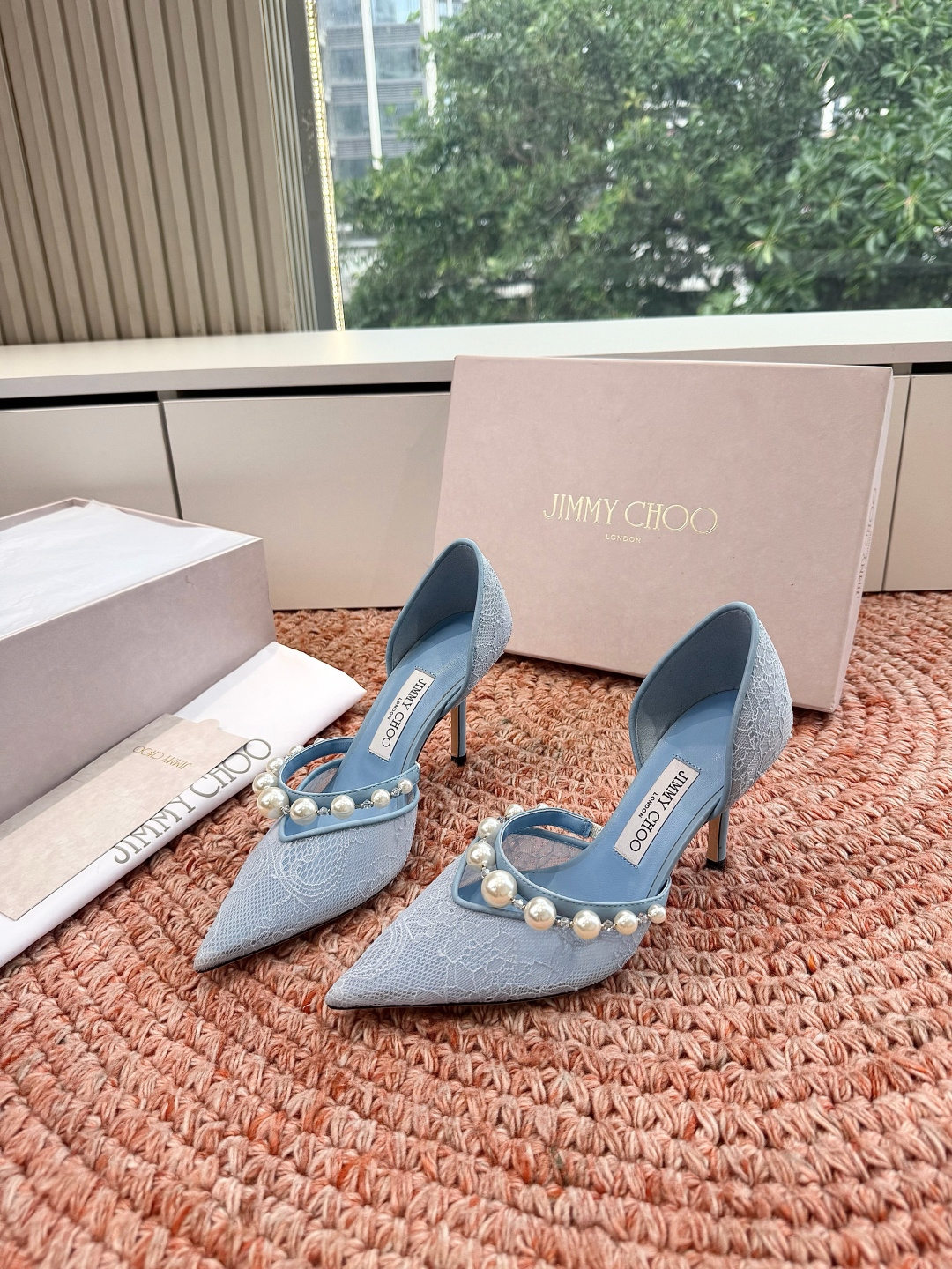 🌾G987Jimmy Choo｜吉米周珍珠尖头高跟凉鞋我们家JC一如既往品质优越 低调不失华丽 性感又不