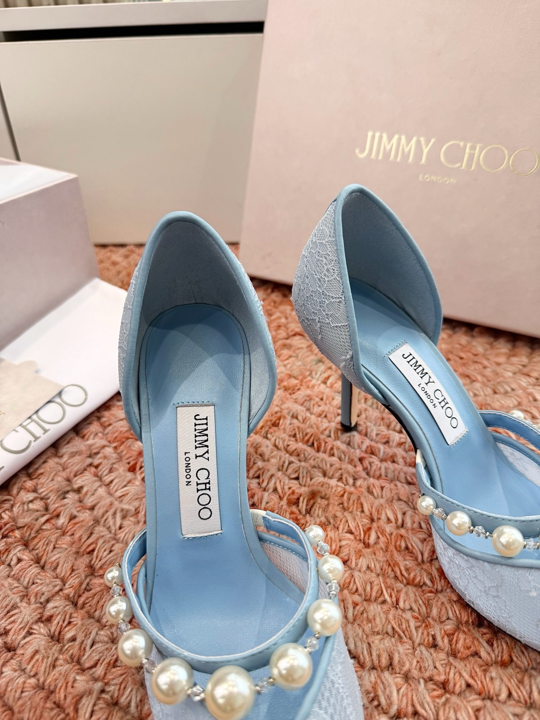 🌾G987Jimmy Choo｜吉米周珍珠尖头高跟凉鞋我们家JC一如既往品质优越 低调不失华丽 性感又不