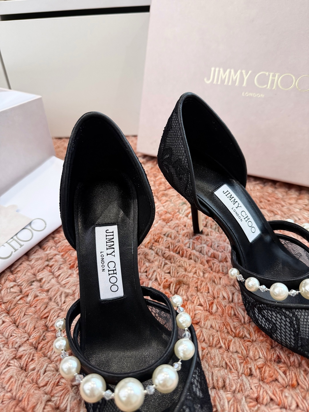 🌾G987Jimmy Choo｜吉米周珍珠尖头高跟凉鞋我们家JC一如既往品质优越 低调不失华丽 性感又不