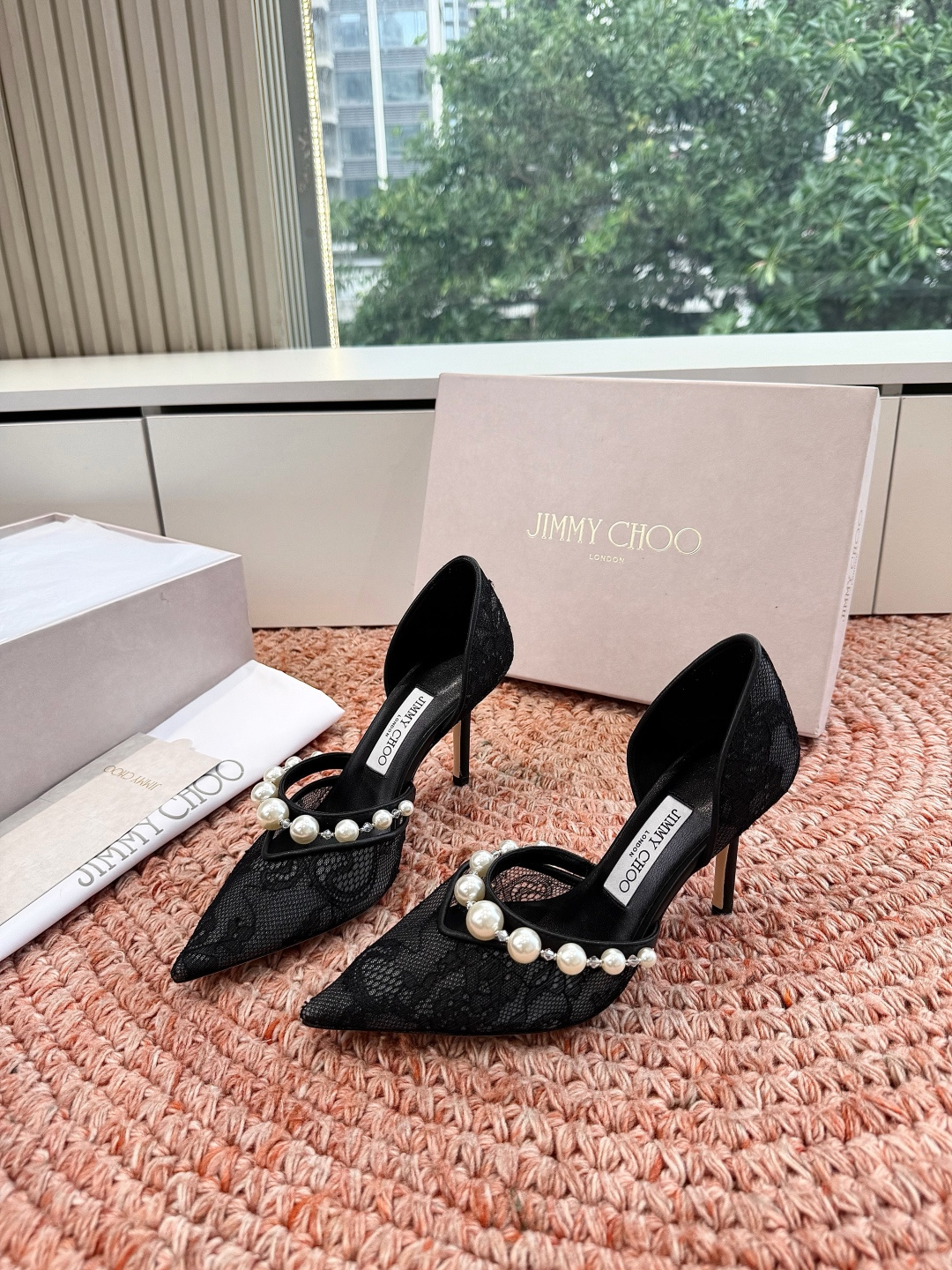 🌾G987Jimmy Choo｜吉米周珍珠尖头高跟凉鞋我们家JC一如既往品质优越 低调不失华丽 性感又不