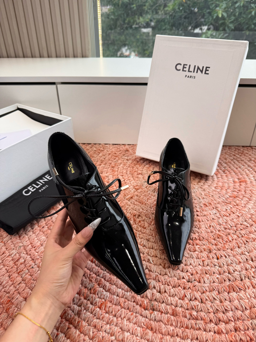 🌾G189CELINE 赛琳 26最新 Les系带英塞琳玛丽珍鞋简单舒服，干净利落，增高显腿细，无论是单