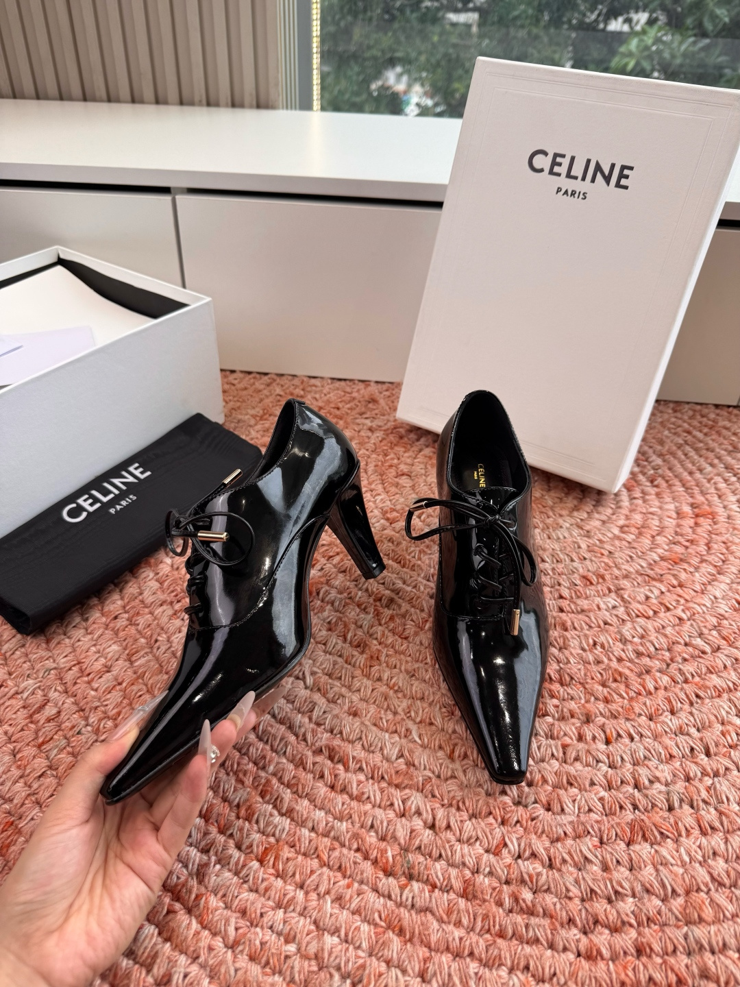 🌾G189CELINE 赛琳 26最新 Les系带英塞琳玛丽珍鞋简单舒服，干净利落，增高显腿细，无论是单