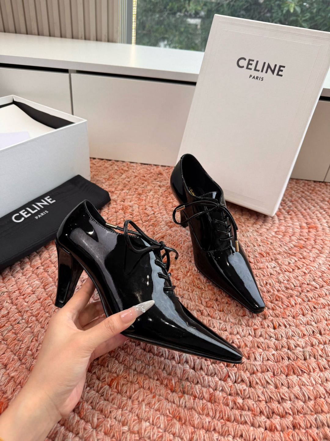🌾G189CELINE 赛琳 26最新 Les系带英塞琳玛丽珍鞋简单舒服，干净利落，增高显腿细，无论是单