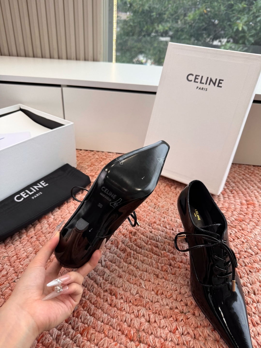 🌾G189CELINE 赛琳 26最新 Les系带英塞琳玛丽珍鞋简单舒服，干净利落，增高显腿细，无论是单