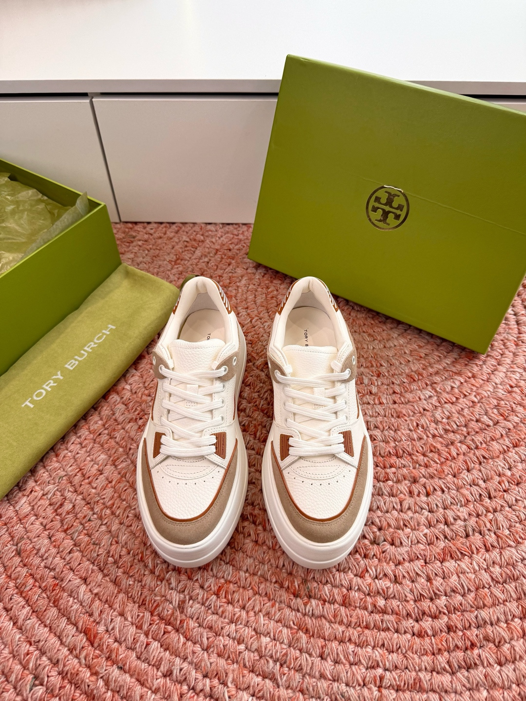 🌾G588顶级品质TORY BURCH 汤丽柏琦直戳小个子心巴的一双鞋！👟被这双厚底鞋美到失语！！💖家人
