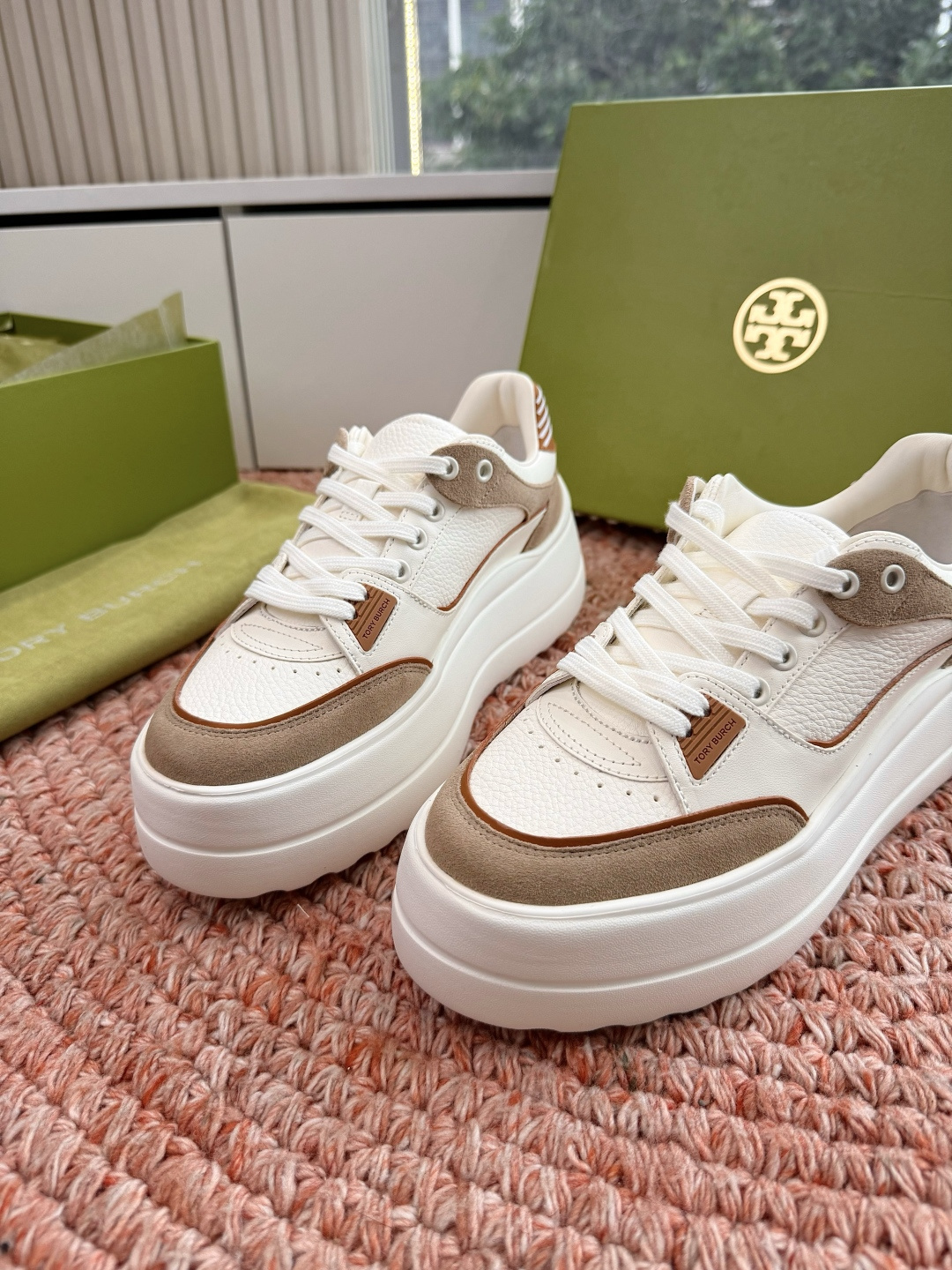 🌾G588顶级品质TORY BURCH 汤丽柏琦直戳小个子心巴的一双鞋！👟被这双厚底鞋美到失语！！💖家人