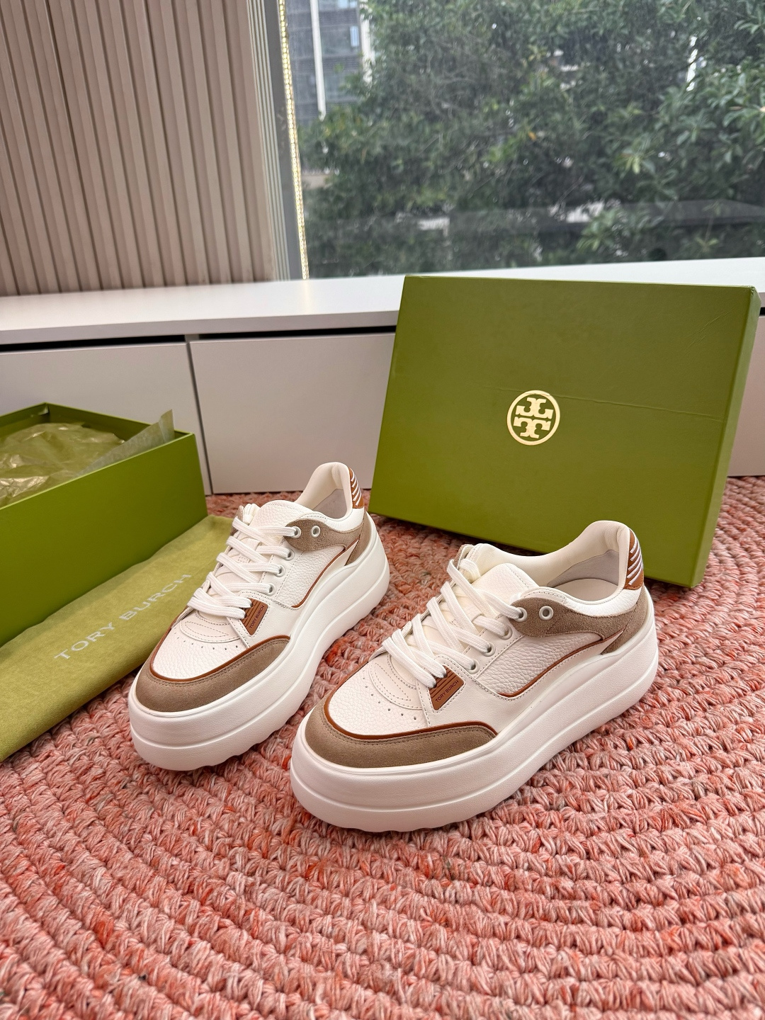 🌾G588顶级品质TORY BURCH 汤丽柏琦直戳小个子心巴的一双鞋！👟被这双厚底鞋美到失语！！💖家人