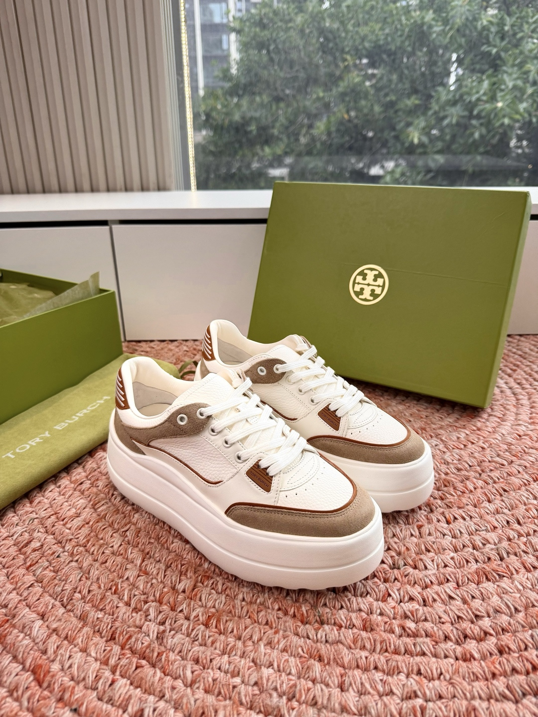 🌾G588顶级品质TORY BURCH 汤丽柏琦直戳小个子心巴的一双鞋！👟被这双厚底鞋美到失语！！💖家人