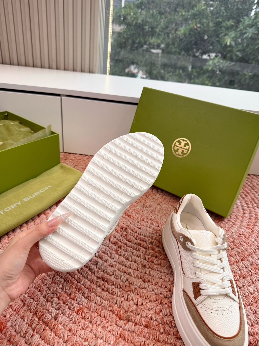 🌾G588顶级品质TORY BURCH 汤丽柏琦直戳小个子心巴的一双鞋！👟被这双厚底鞋美到失语！！💖家人